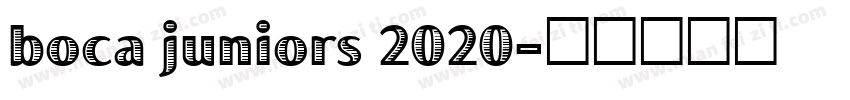 boca juniors 2020字体转换